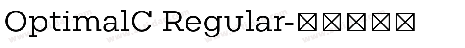 OptimalC Regular字体转换